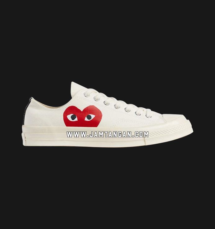 COMME DES GARCONS PLAY X CONVERSE CONVERSE BIG HEART LOW TOP